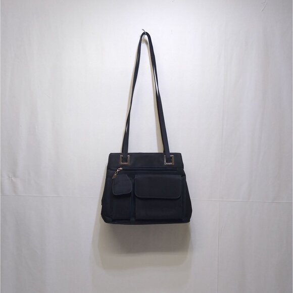 Nine West Multiple Compartment Double Strap Shoulder Tote Bag Zipper Closure - Picture 2 of 10